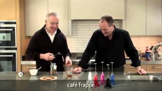 How to make a frappé coffee using an aerolatte milk frother [upl. by Ennayoj]