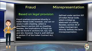 What is Difference Between Fraud amp Misrepresentation [upl. by Jacy]