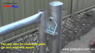 Gate Latch 2 way for round pipe and square [upl. by Corilla]