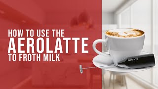 How To Use the AeroLatte To Froth Milk [upl. by Gefen]