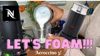 How To Foam Milk With Aeroccino 3 Make Coffee With Foam Tips amp Tricks  Easy Foamed Latte Recipe [upl. by Emina]