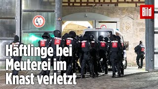 Gefängnismeuterei Polizei stürmt Knast in Thüringen  JVA Untermaßfeld [upl. by Telford]